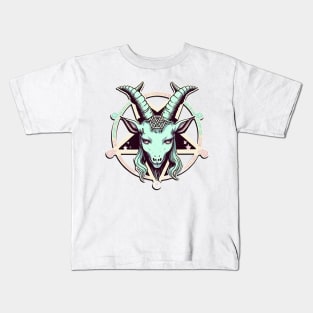 Pastel goth cute baphomet Kids T-Shirt